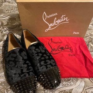 Spooky Flat Pat/Velvet Christian Louboutin Loafers